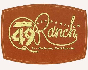 Maxville Winery logo with a vintage design and the text 'Recreation Ranch, St. Helena, California'.